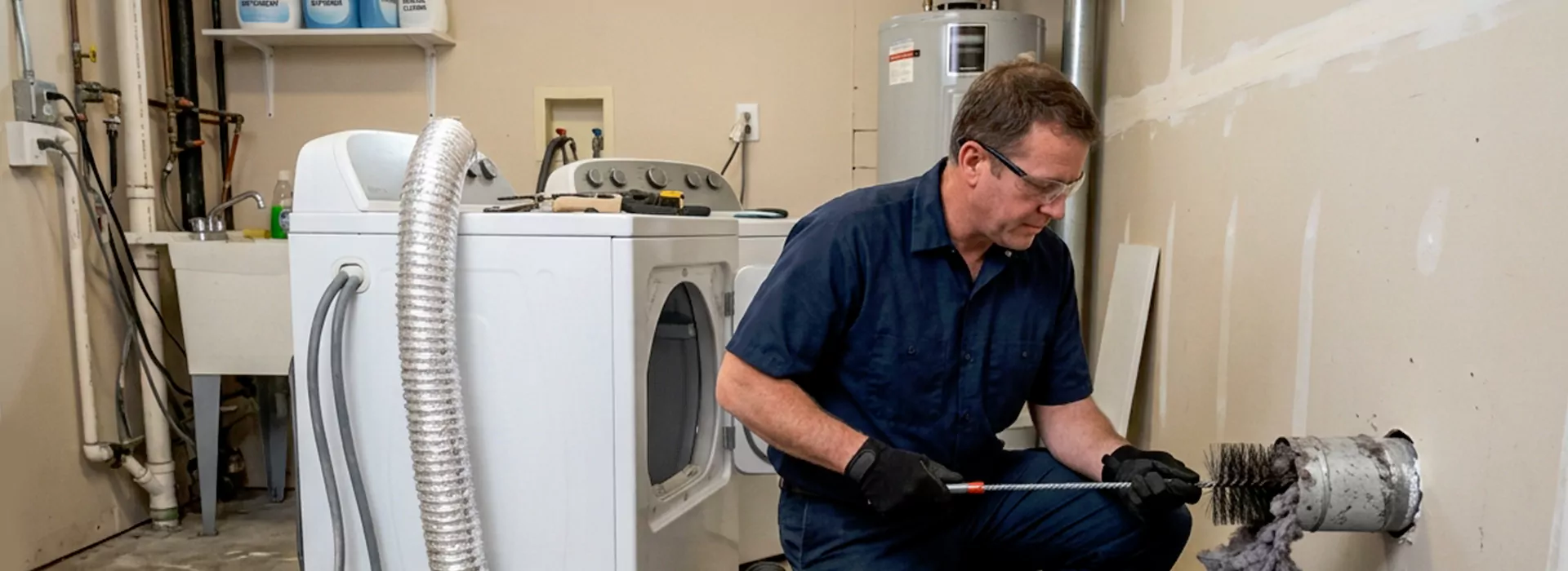 Clogged Dryer Vent Repair in Jersey City, New Jersey